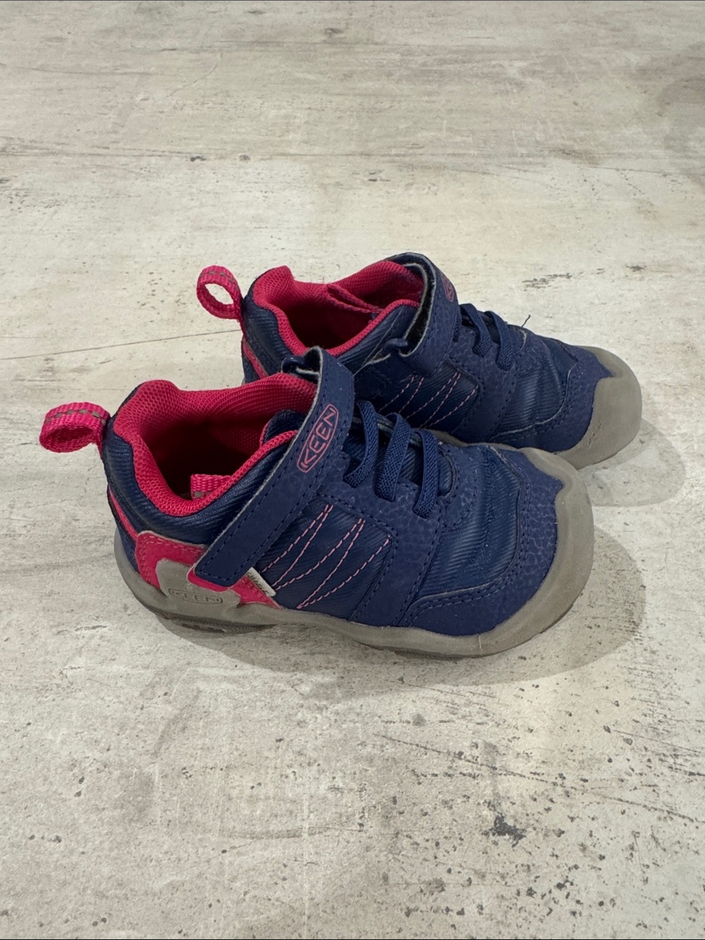 Keen Kids Navy and Pink Athletic Sneakers